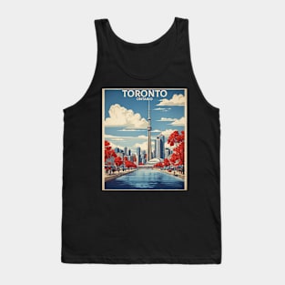 Toronto Canada Vintage Retro Tourism Tank Top